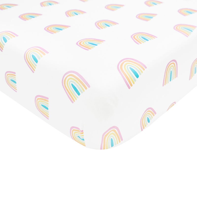 Crib Sheet in Poi Rainbow