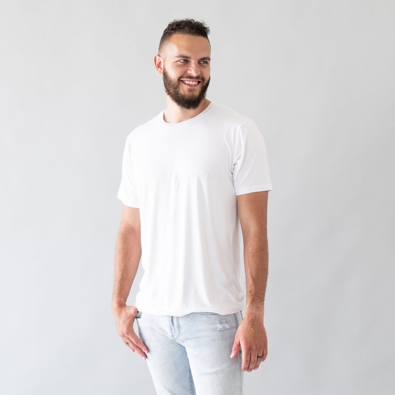 Men’s Crew Neck Tee in Snow