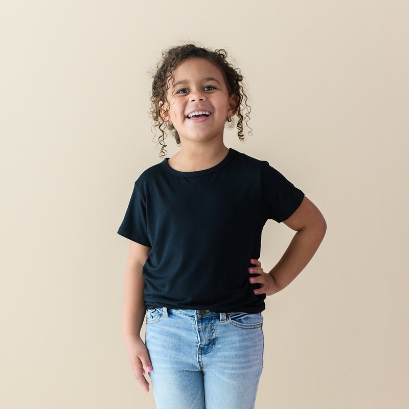 Toddler Basic Tee in Midnight