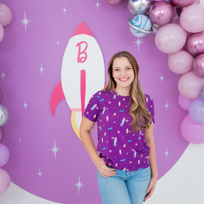 Women’s Crew Neck Tee in Barbie Astronaut