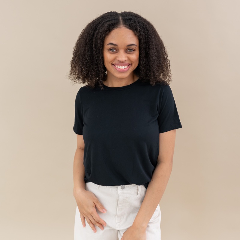 Women’s Crew Neck Tee in Midnight