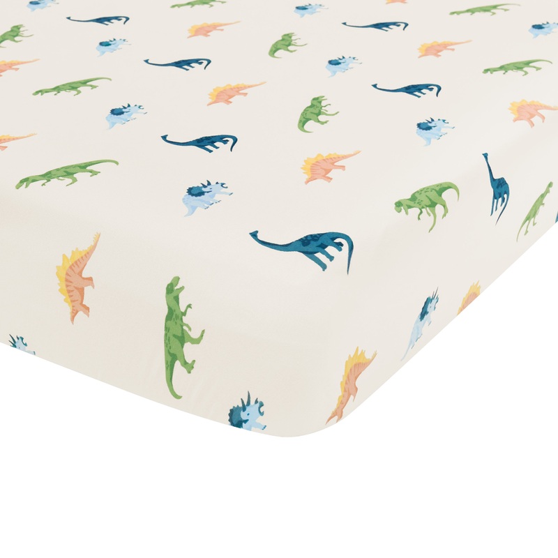 Crib Sheet in Ecru Roar