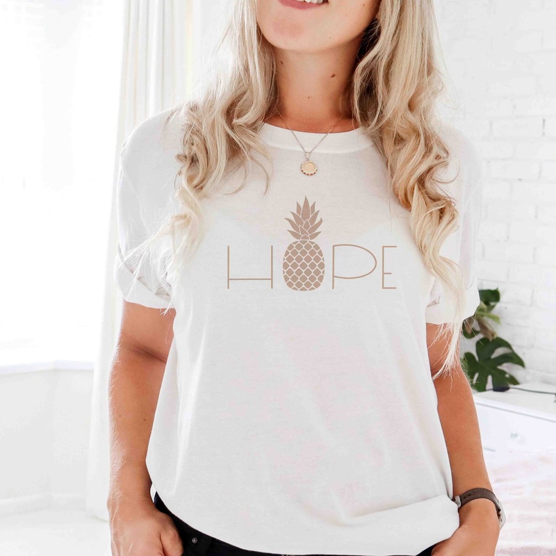 Hope Adult Graphic Tee | White
