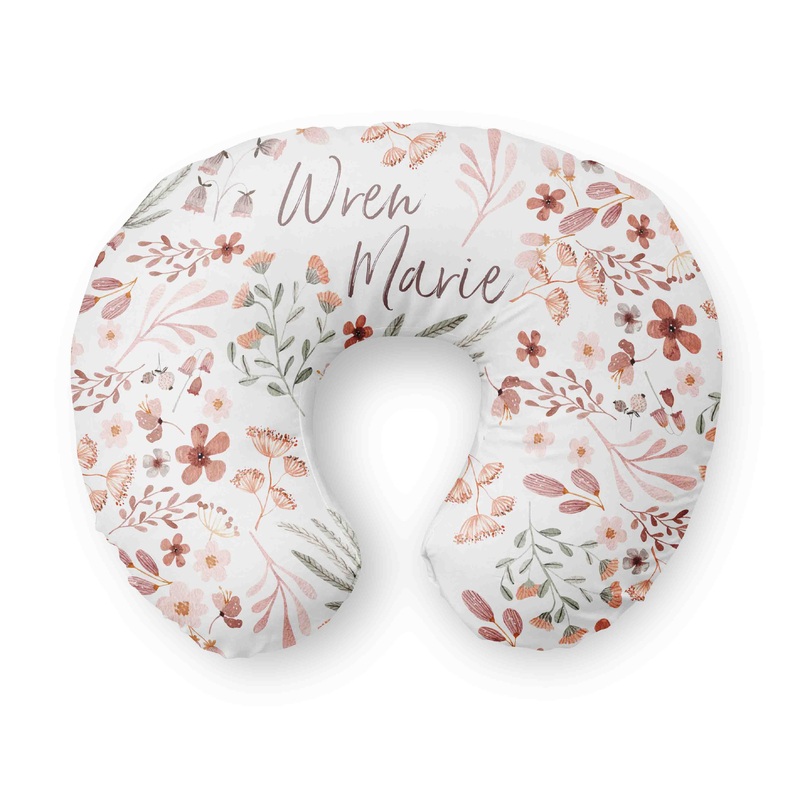 Personalized Nursing Pillow Covers | Wren’s Wildflowers