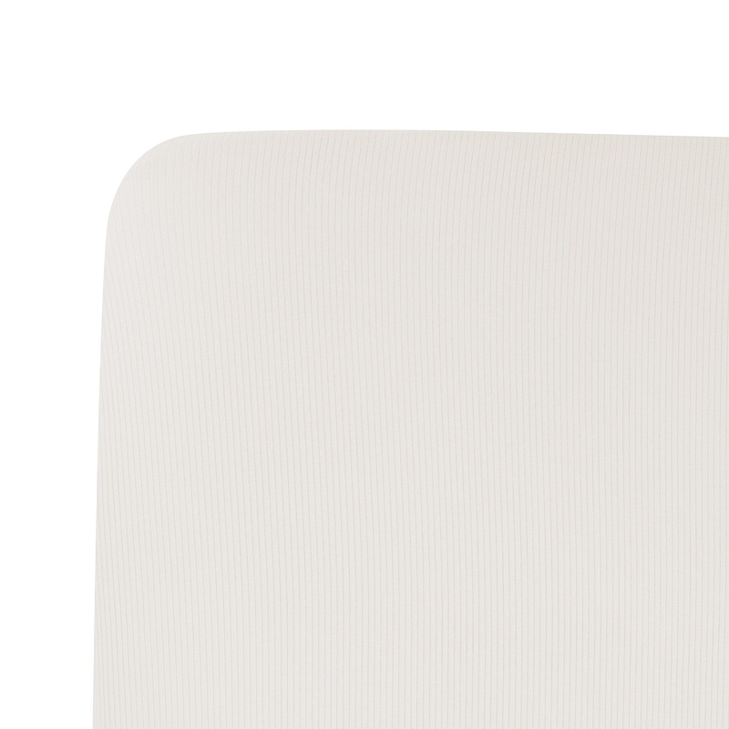 Ribbed Crib Sheet in Oat