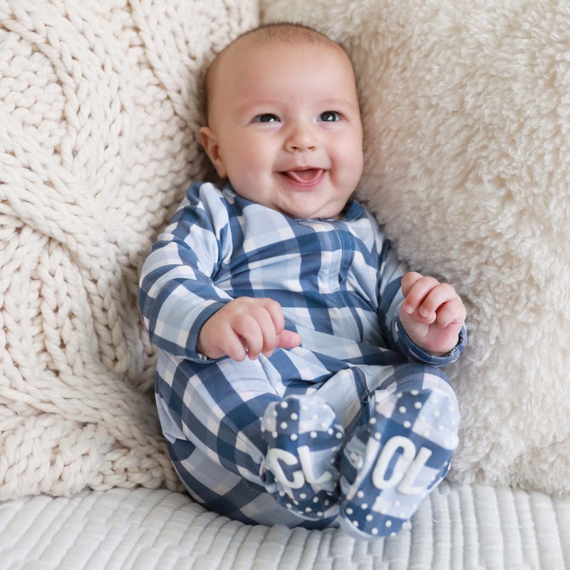 Paxton’s Plaid Zipper Footie