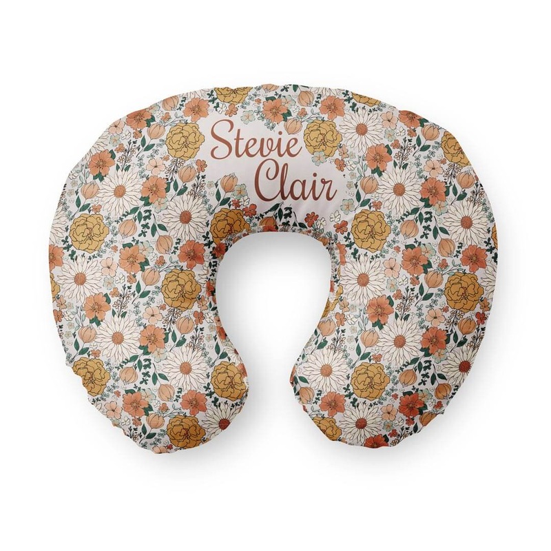 Personalized Nursing Pillow Covers | Stevie’s Sunset Floral