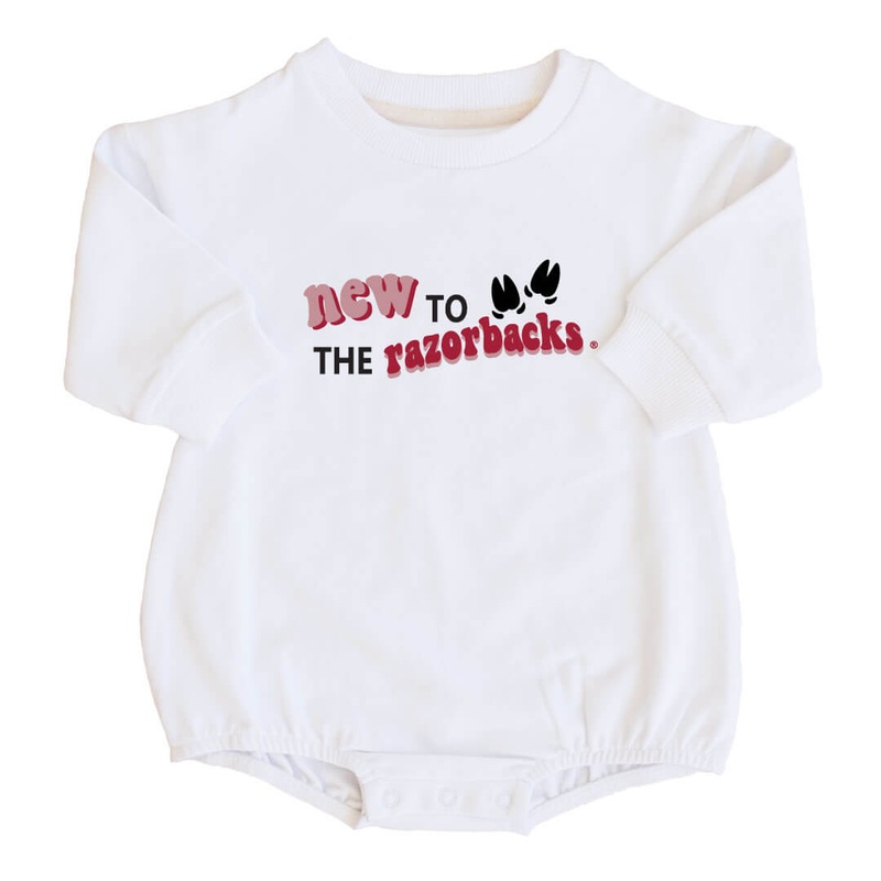 University of Arkansas | U of A Graphic Sweatshirt Bubble Romper