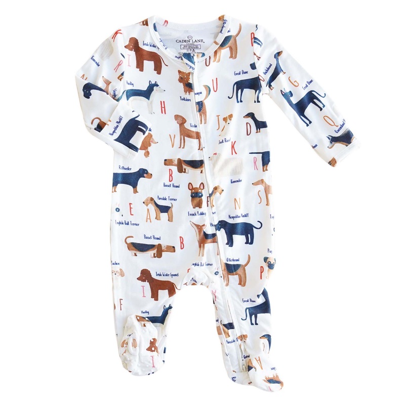 ABC Paw-ty Zipper Footie
