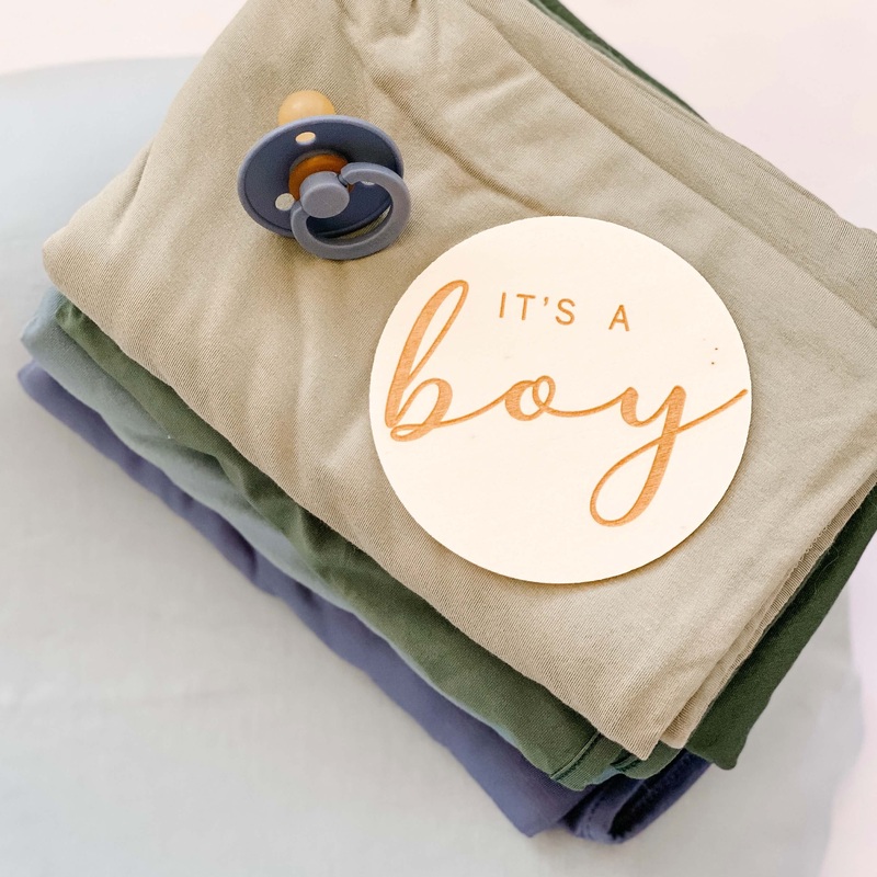 It’s a Boy Wood Announcement