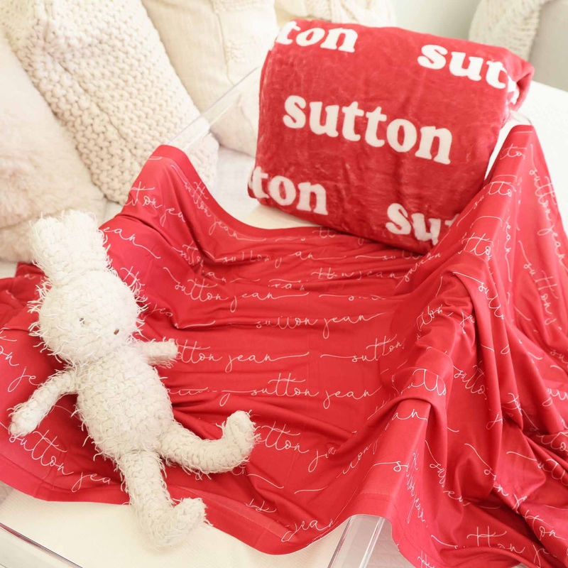 Personalized Color Blanket | Hawk Red