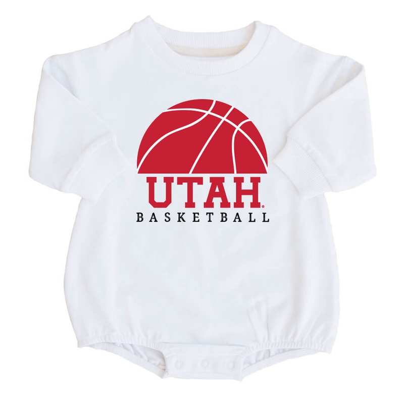 University of Utah | Basketball Graphic Sweatshirt Bubble Romper