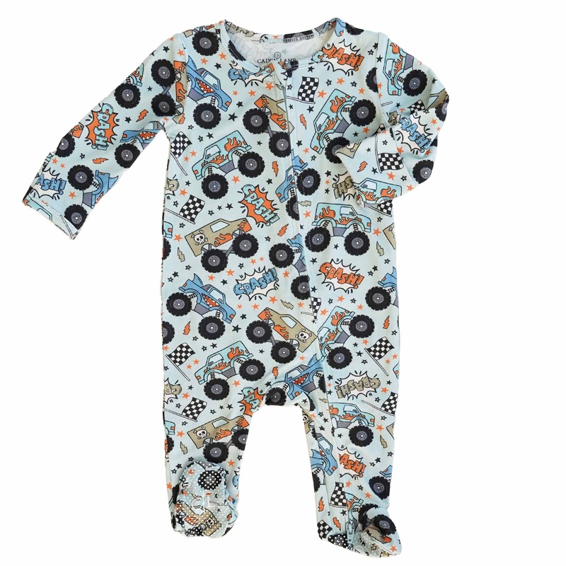 Big Wheelin’ Zipper Footie