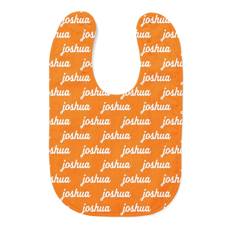 Personalized Baby Name Bib | Knoxville Orange