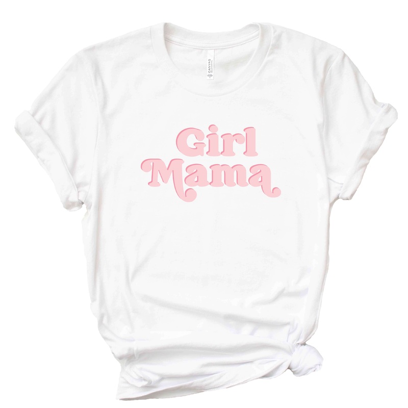 Girl Mama Graphic Tee | White