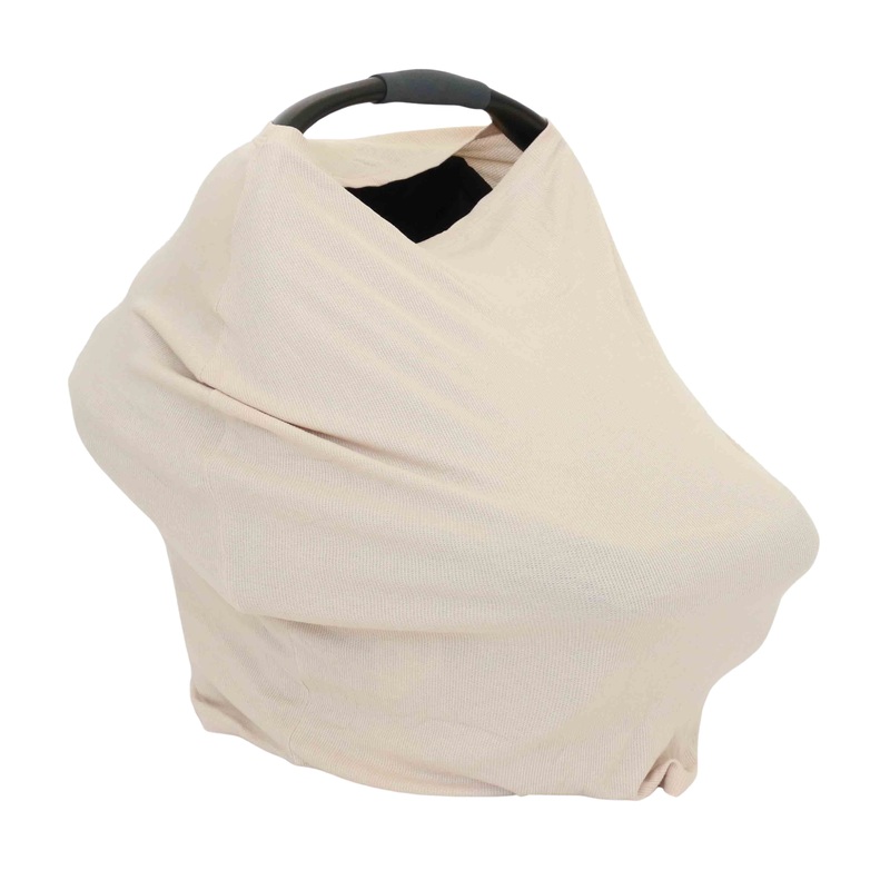 Oatmeal Waffle Bamboo Multi-Use Stretchy Car Seat & Nursing Cover