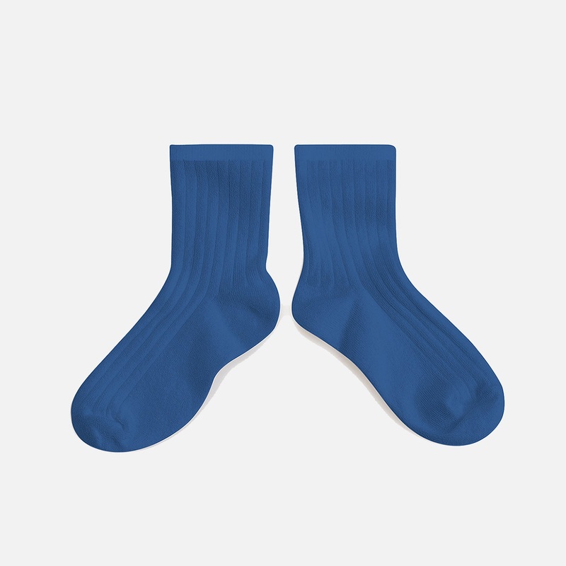 Adults Cotton Short Socks – Blue Sapphire
