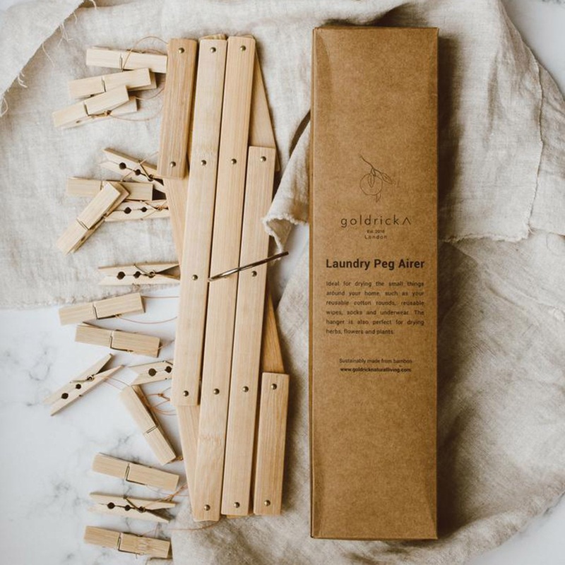 Bamboo Laundry Peg Airer – Natural