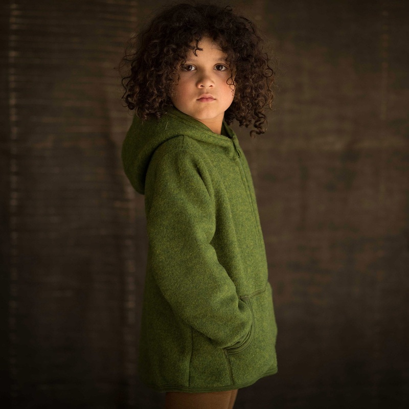 Hawk Jacket – Merino Wool Fleece – Forest