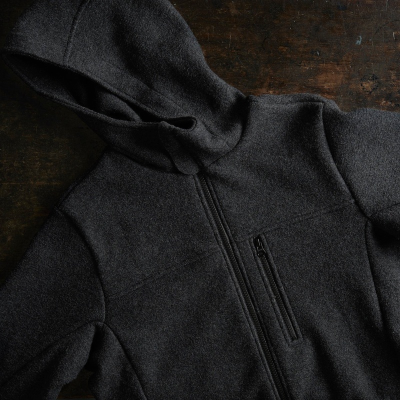 Mens Boiled Merino Wool Jacket – Anthracite