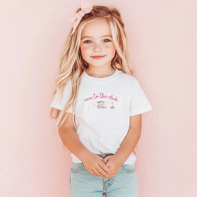New To The Club Kids Graphic Tee | White