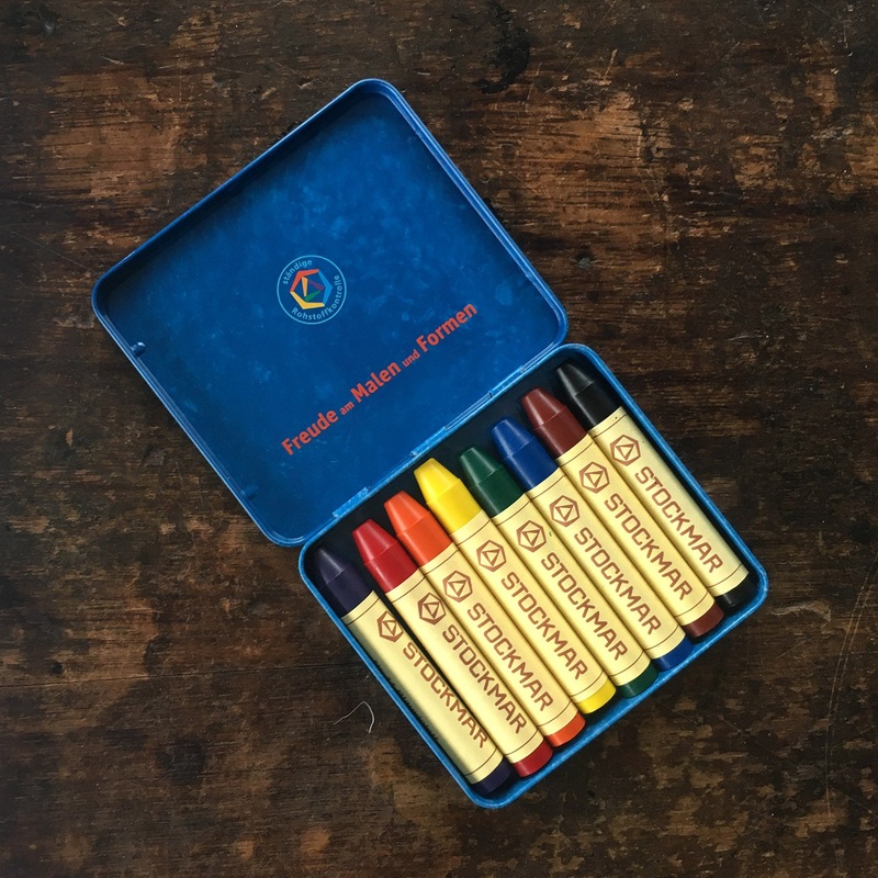 Wax Stick Crayons in Tin – Set of 8