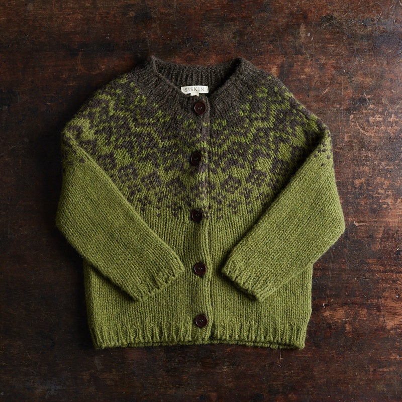 Fauna Cardigan – Lambswool – Juniper