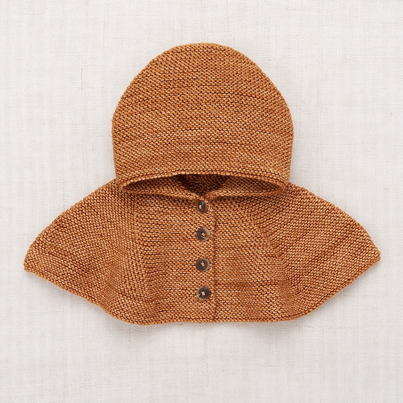 Hand Knit Merino Wool Cate Capelet – Rose Gold