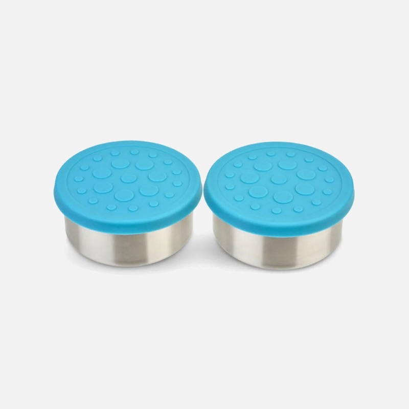 Stainless Steel Large Condiment Container – Aqua – Set of 2