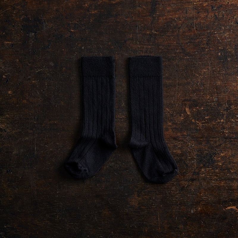 Baby & Kids Cotton Knee Socks – Coal