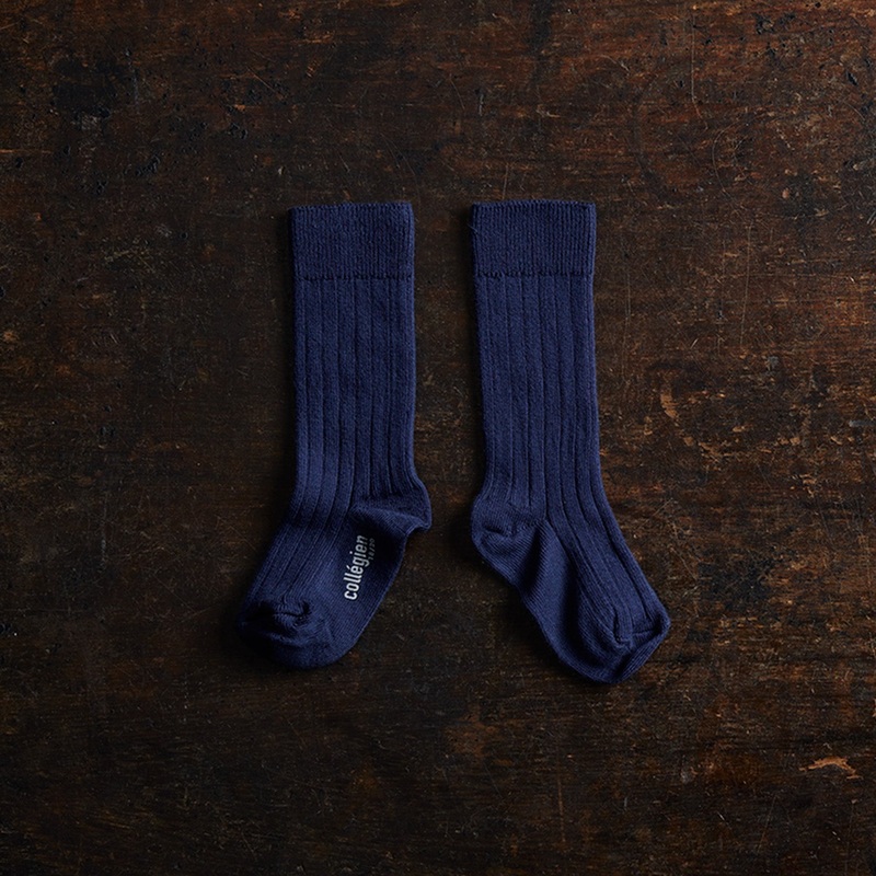 Baby & Kids Cotton Knee Socks – Navy