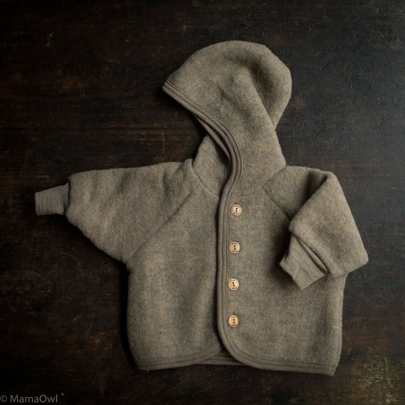 Baby & Kids Merino Wool Fleece Jacket – Walnut Melange
