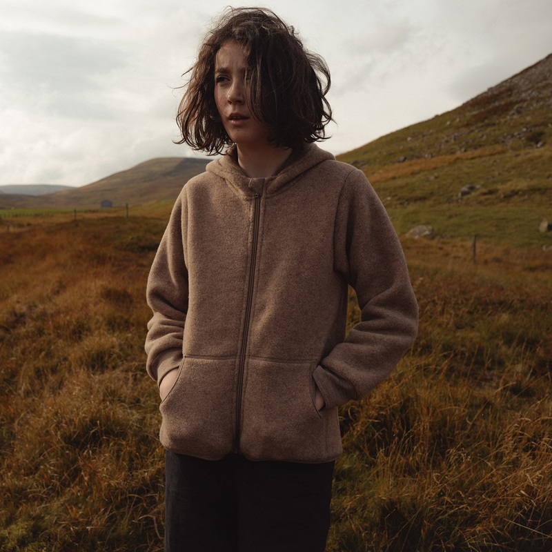 Hawk Jacket – Merino Wool Fleece – Driftwood