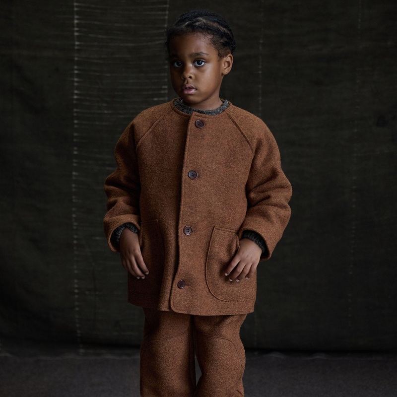 Mountain Jacket – Boiled Merino Wool – Auburn