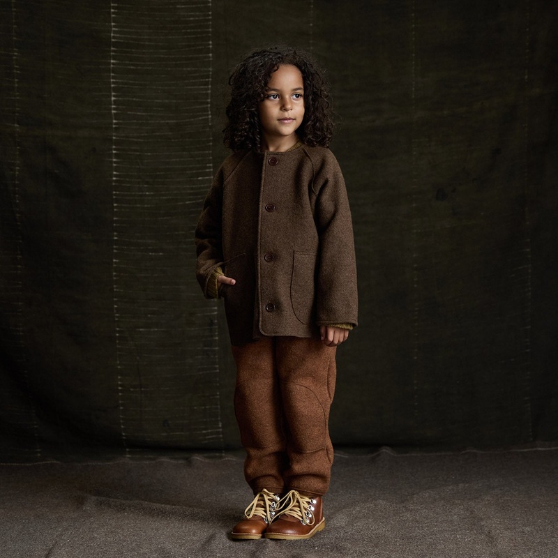 Mountain Jacket – Boiled Merino Wool – Hazelnut