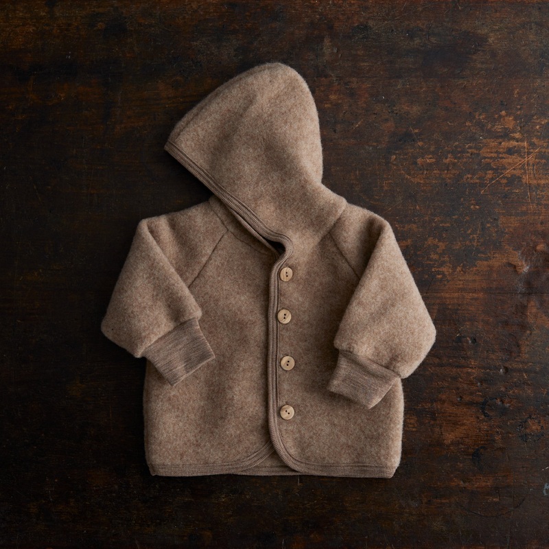 Tinker Baby & Kids Jacket – Merino Wool Fleece – Driftwood