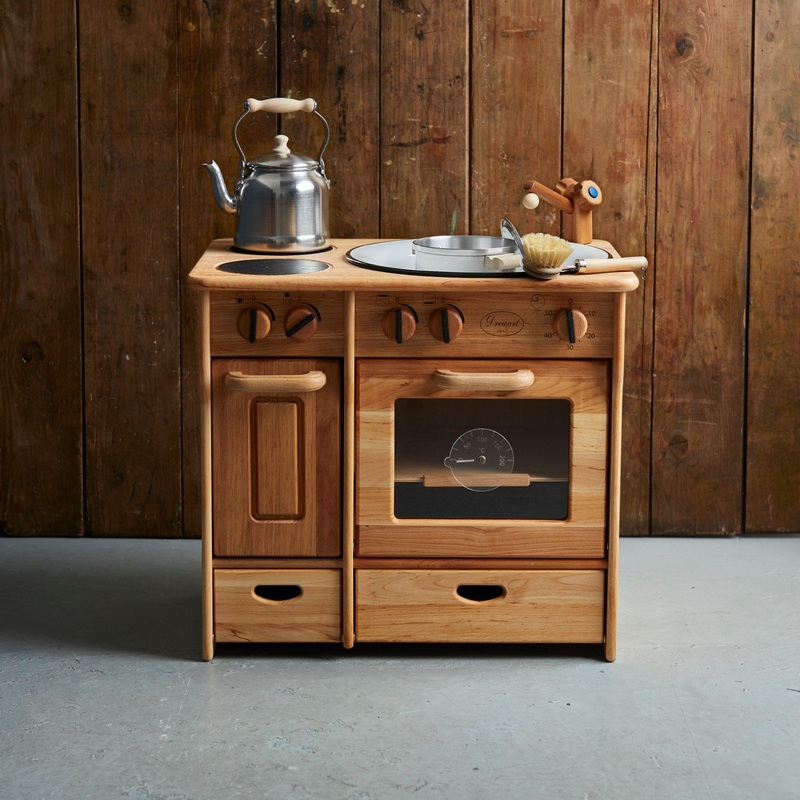 Wooden Cooker & Sink Combo