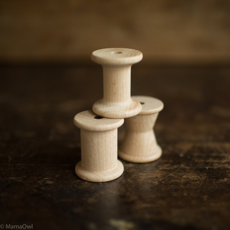 Wooden Natural Reels – 3 Pieces