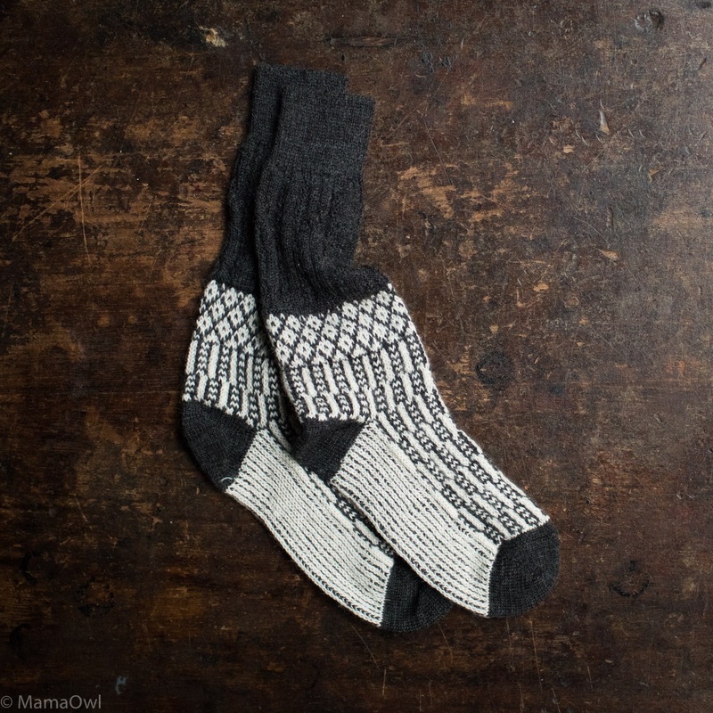 Adults Wool Nordic Socks – Anthracite/Natural