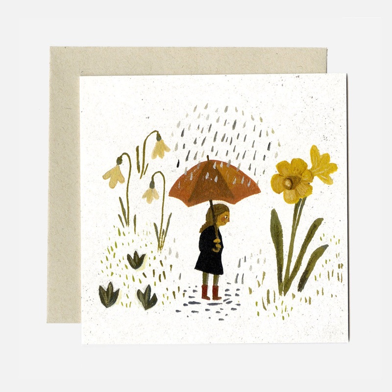 Greeting Card – Spring Rain