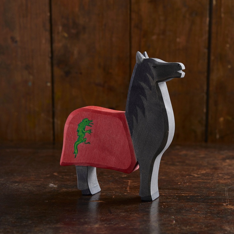 Handcrafted Wooden Horse For Knight – Black