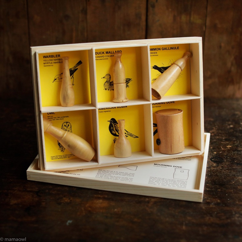 Handmade Wooden Bird Callers – Western American Birds – Set of 6