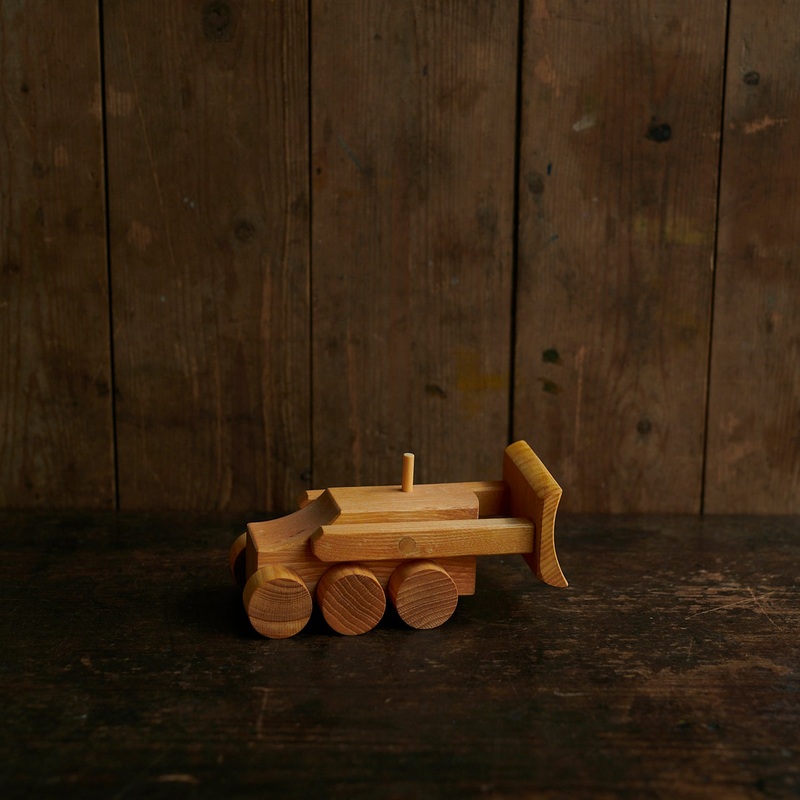 Handmade Wooden Bulldozer