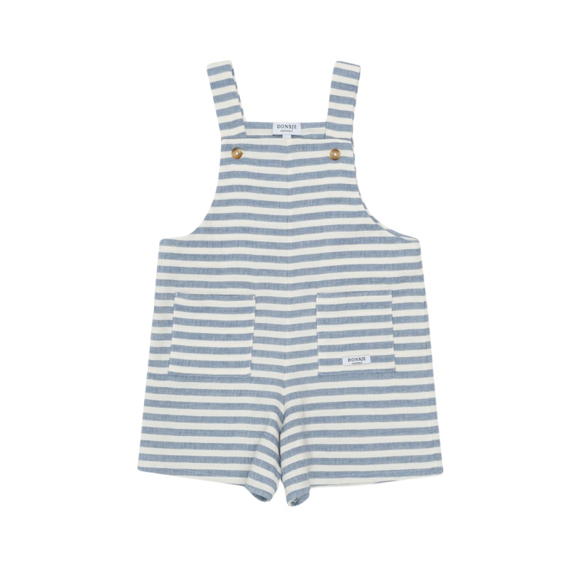 Dann Overalls | Sky Blue – White Striped