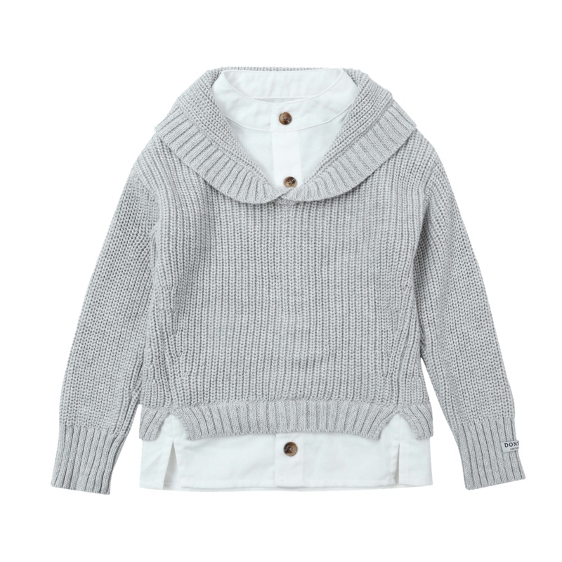 Joost Sweater | Pale Grey Melange