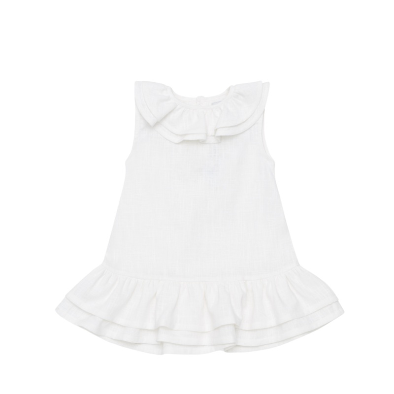 Michelle Linen Dress | Off White