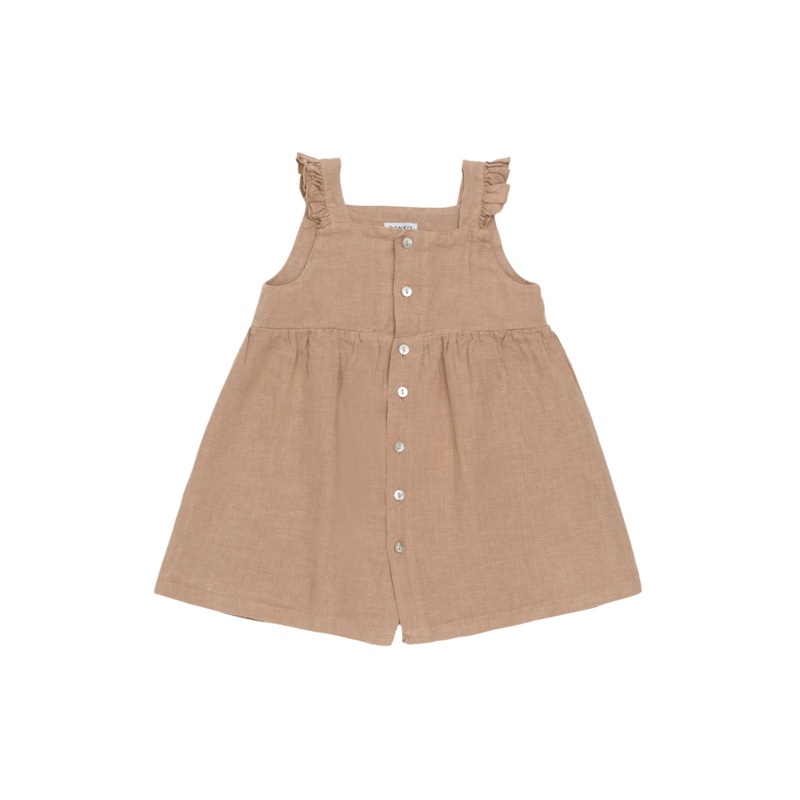 Floor Linen Dress | Rose Mocha