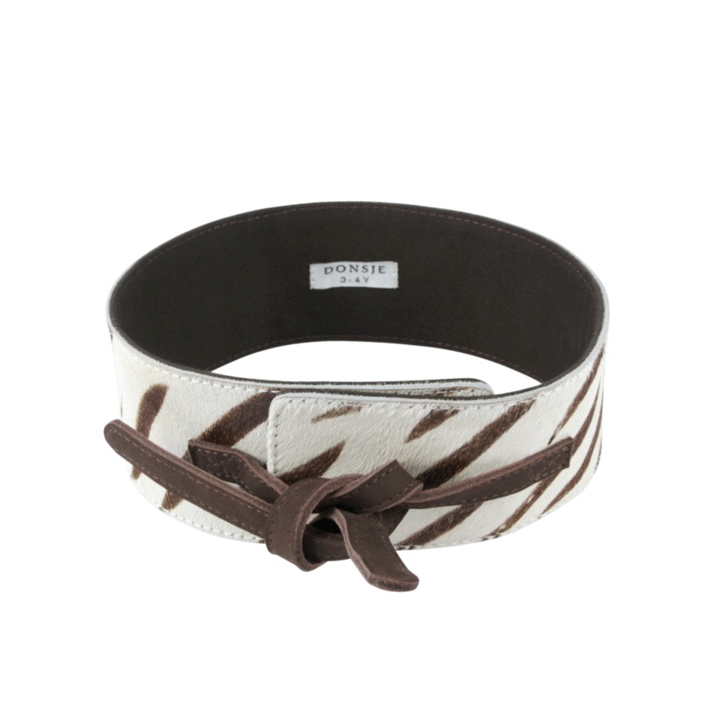 Isah Belt | Zebra | Zebra Striped Cow Hair