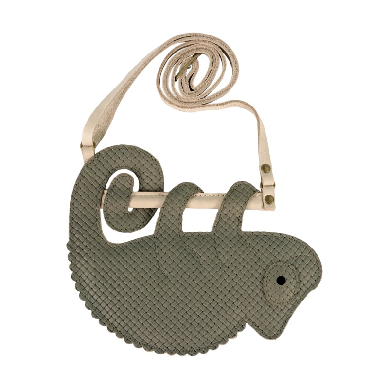 Merua Purse | Chameleon | Stone Square Stamped Nubuck