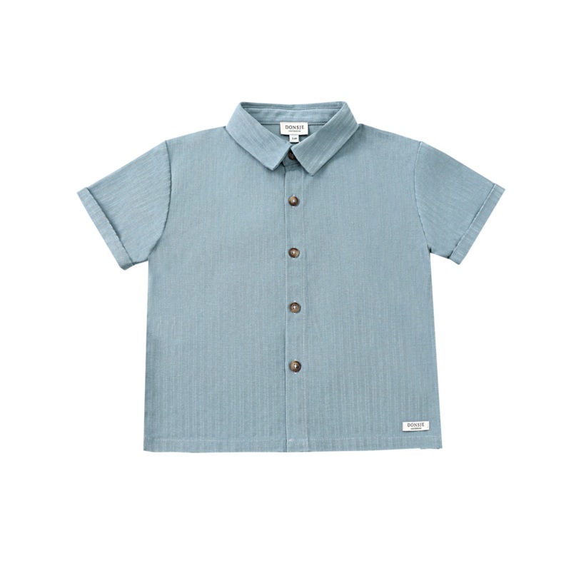 Qrammie Shirt | Steel Blue Striped